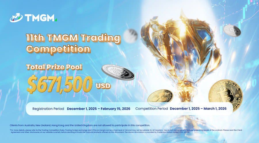 Source illustration for TMGM Launches 11th Global Trading Competition with Record USD 671,500 Prize Pool